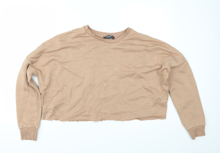 Primark Womens Beige   Pullover Sweatshirt Size S  - cropped