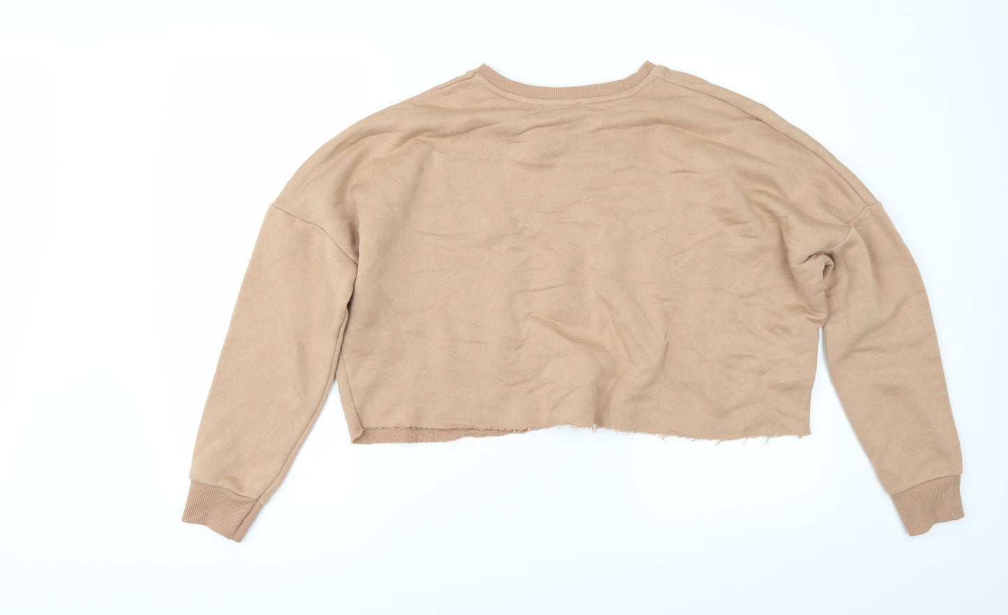 Primark Womens Beige   Pullover Sweatshirt Size S  - cropped