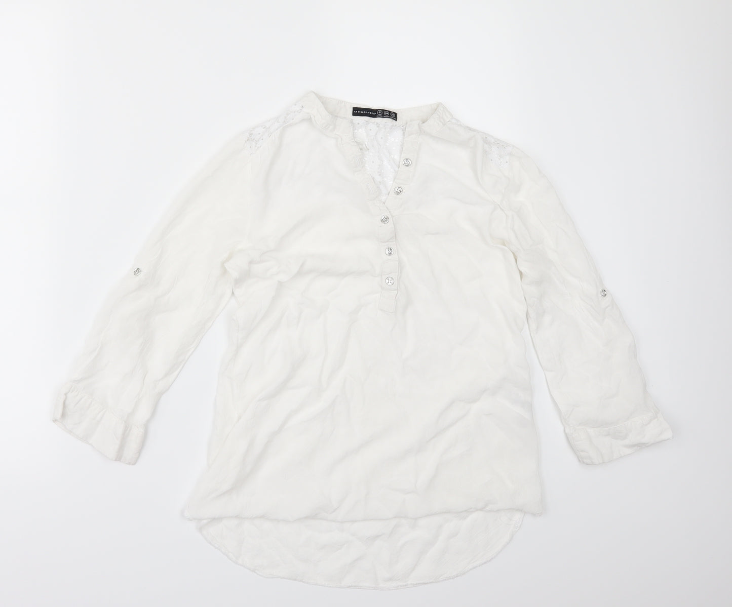 Primark Womens White   Tunic Blouse Size 6