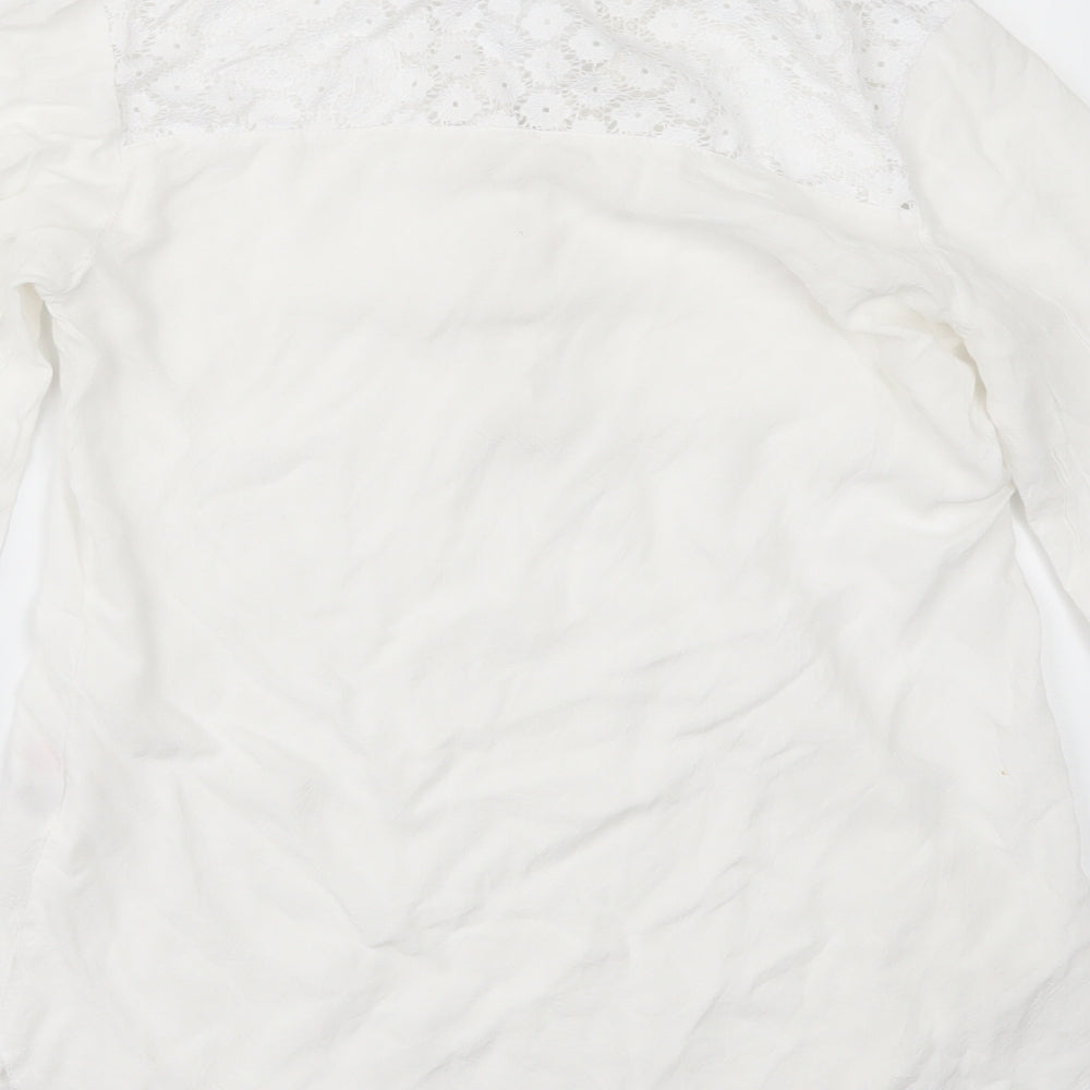 Primark Womens White   Tunic Blouse Size 6