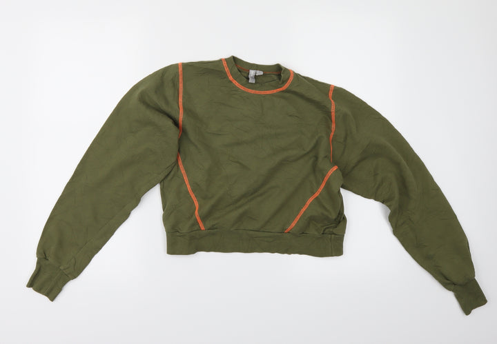 ASOS Womens Green   Pullover Sweatshirt Size 6