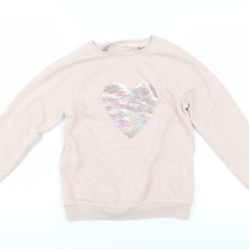 NEXT Girls Pink   Pullover Sweatshirt Size 10 Years