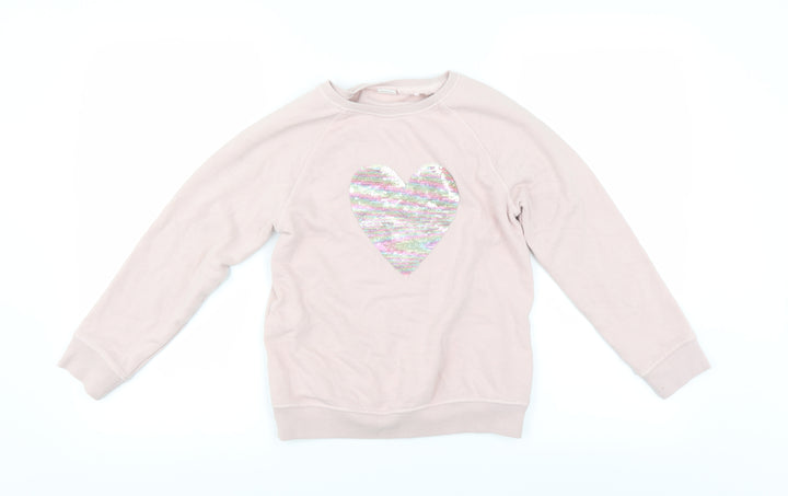 NEXT Girls Pink   Pullover Sweatshirt Size 10 Years