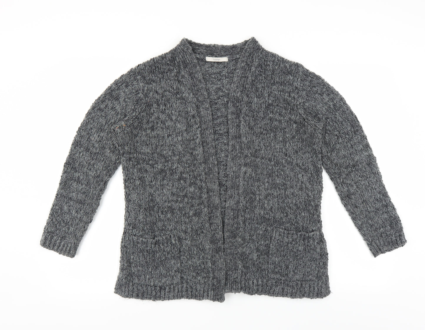 George Womens Grey   Cardigan Jumper Size 16
