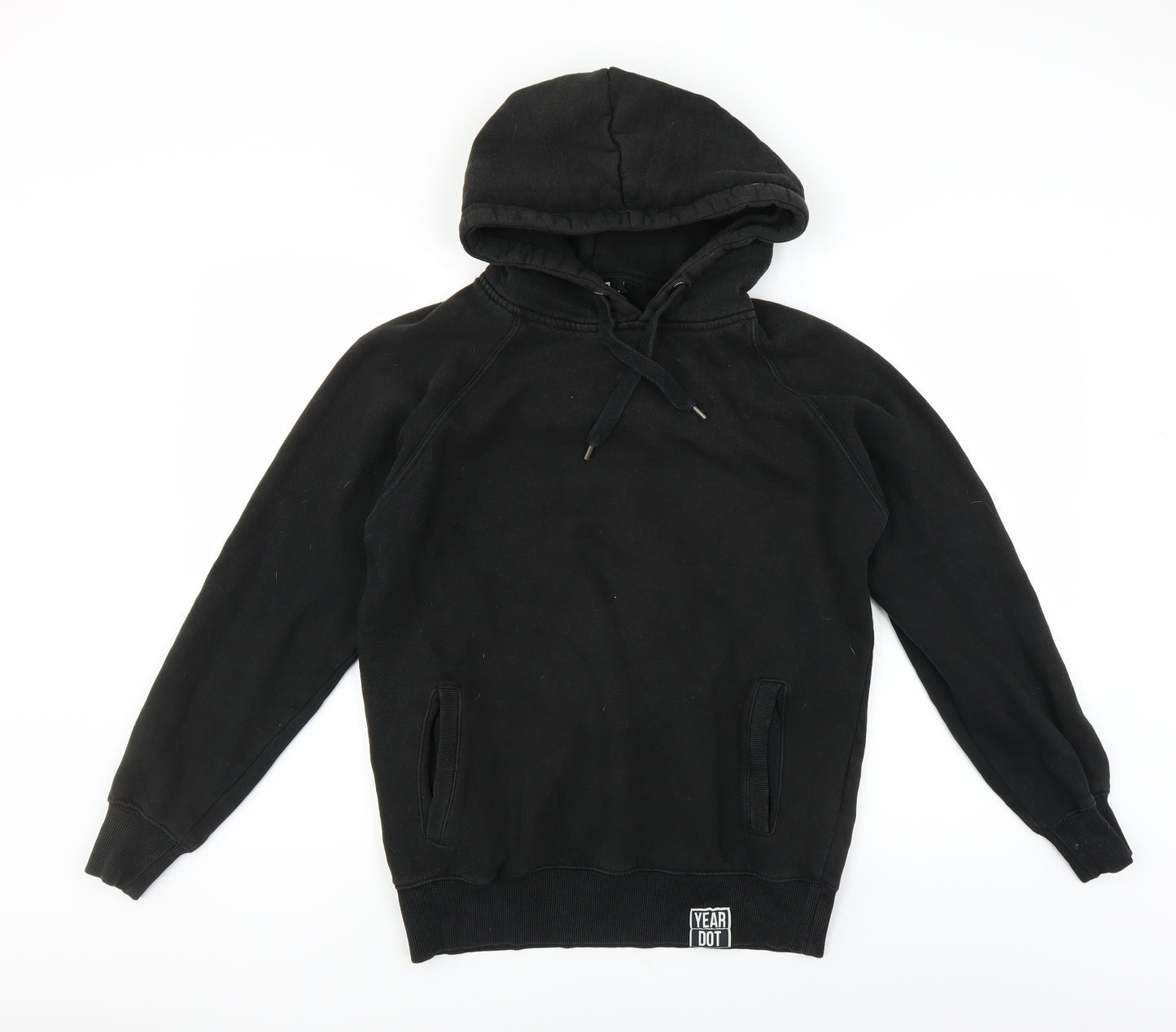 Year Dot Mens Black   Pullover Hoodie Size M