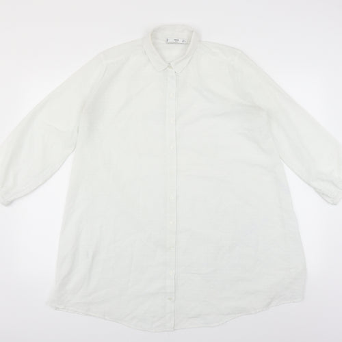 MNG Womens White   Basic Blouse Size S