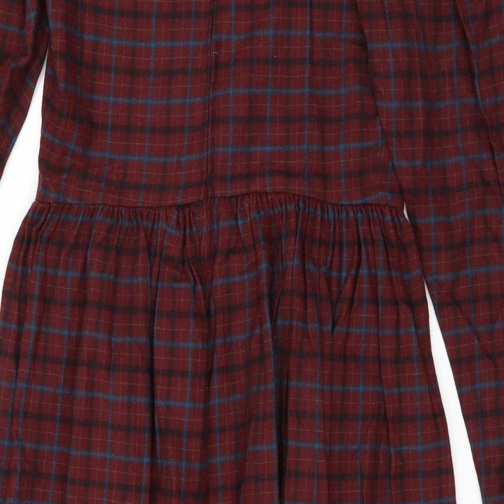 Laura Ashley Womens Red Check  Maxi  Size 12