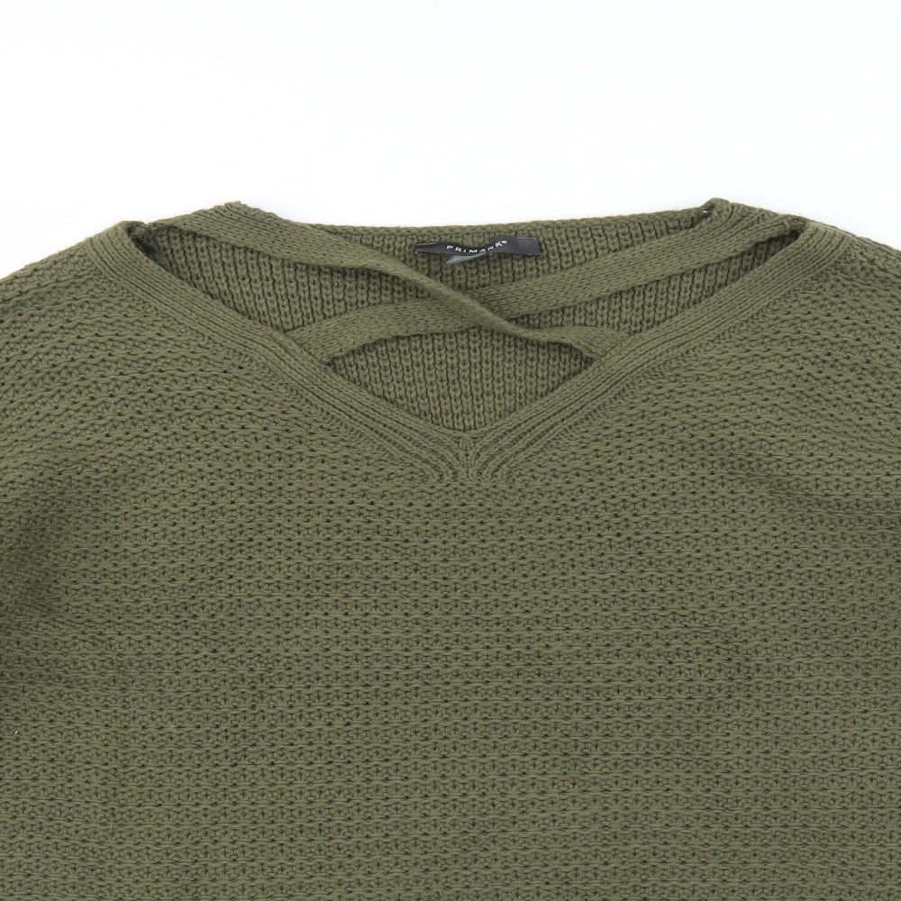 Primark Womens Green   Pullover Jumper Size M