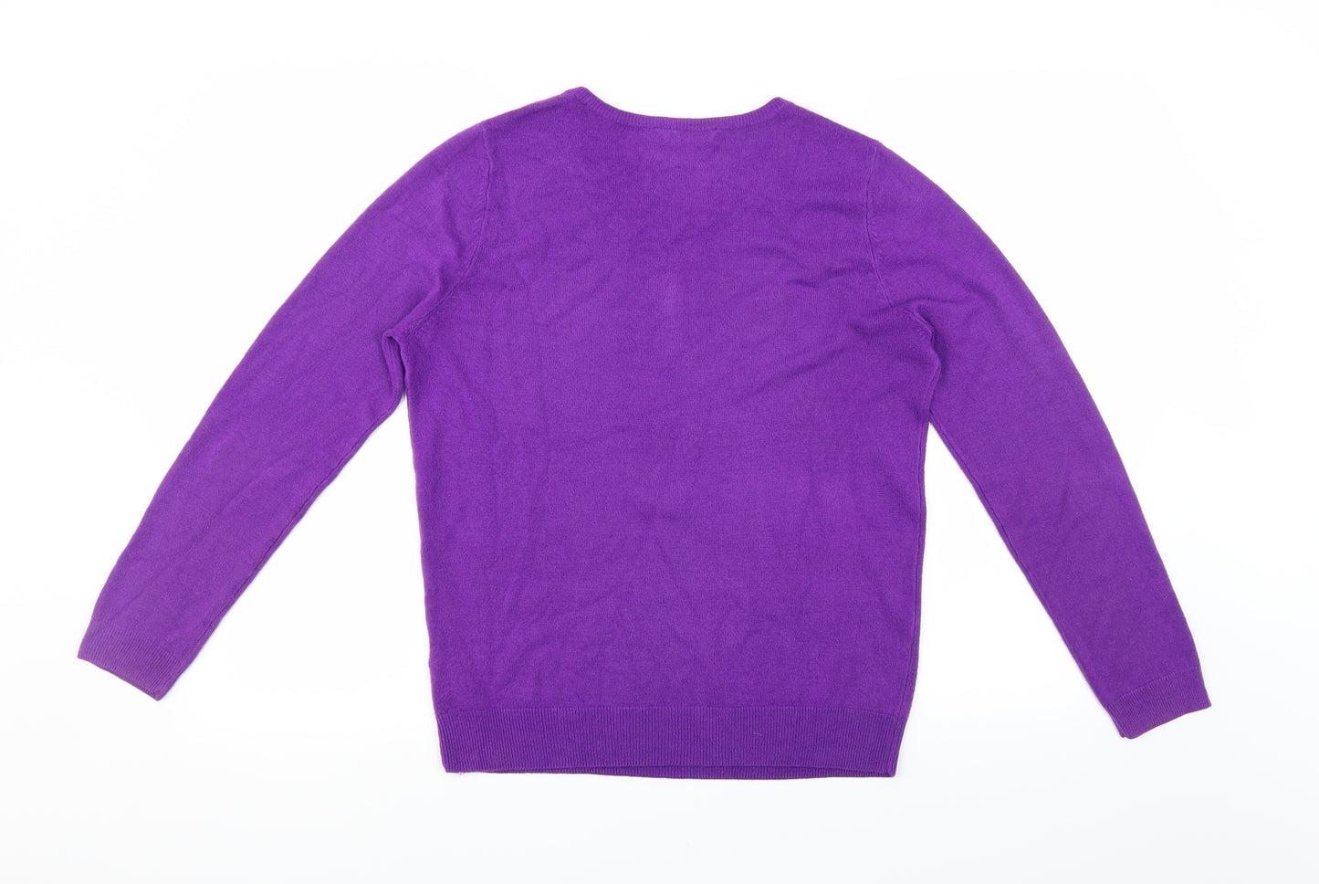 Love knitwear Womens Purple   Pullover Jumper Size 12