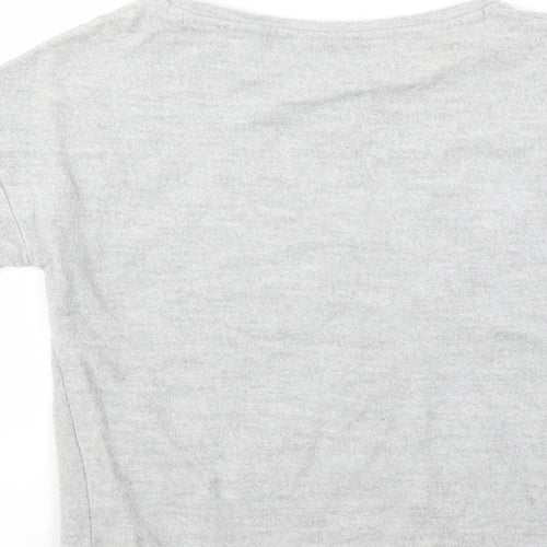 NEXT Girls Grey   Pullover Jumper Size 8 Years  - Star