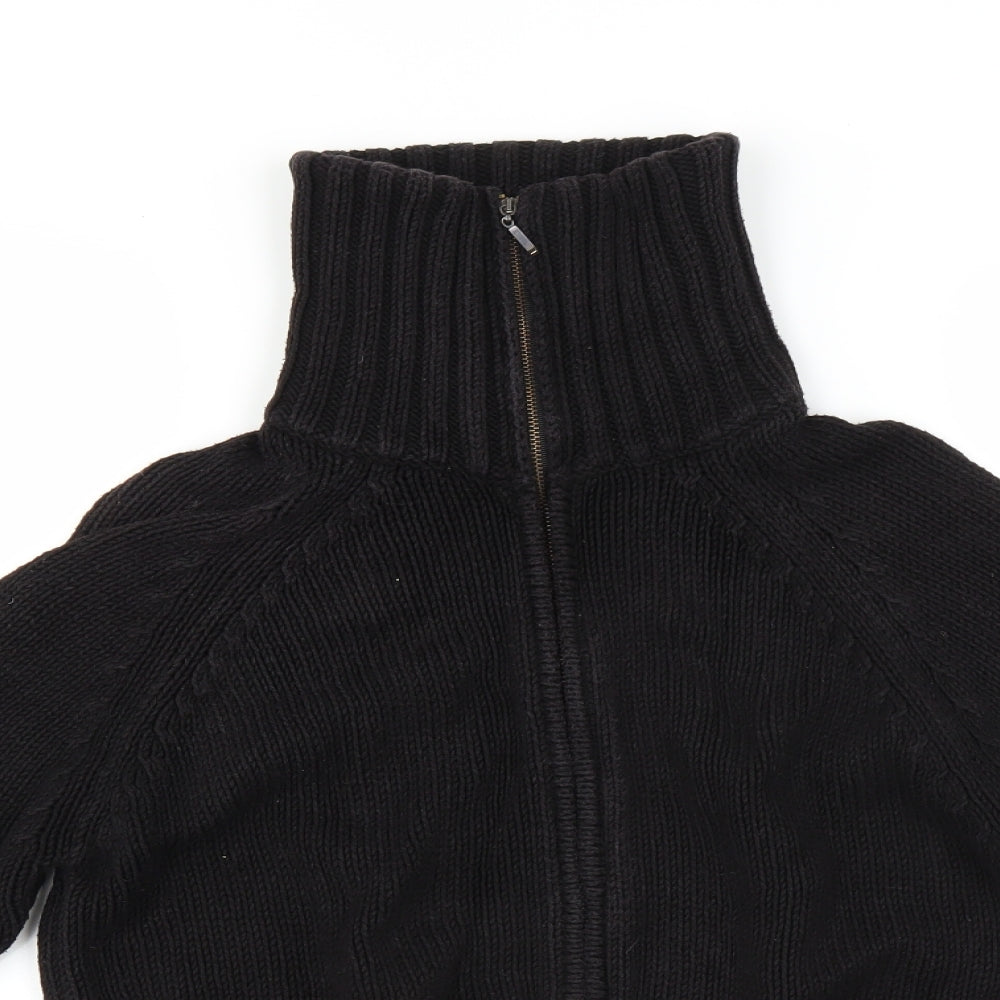 Marks and Spencer Womens Black   Full Zip Jumper Size 12