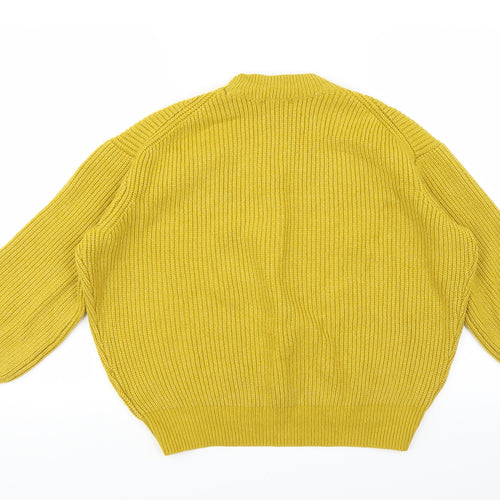 H&M Womens Yellow   Pullover Jumper Size M