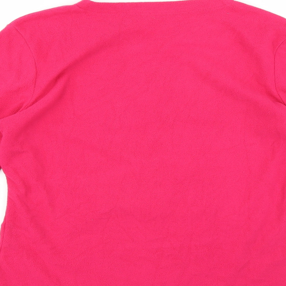 George Womens Pink Solid  Top Pyjama Top Size 8