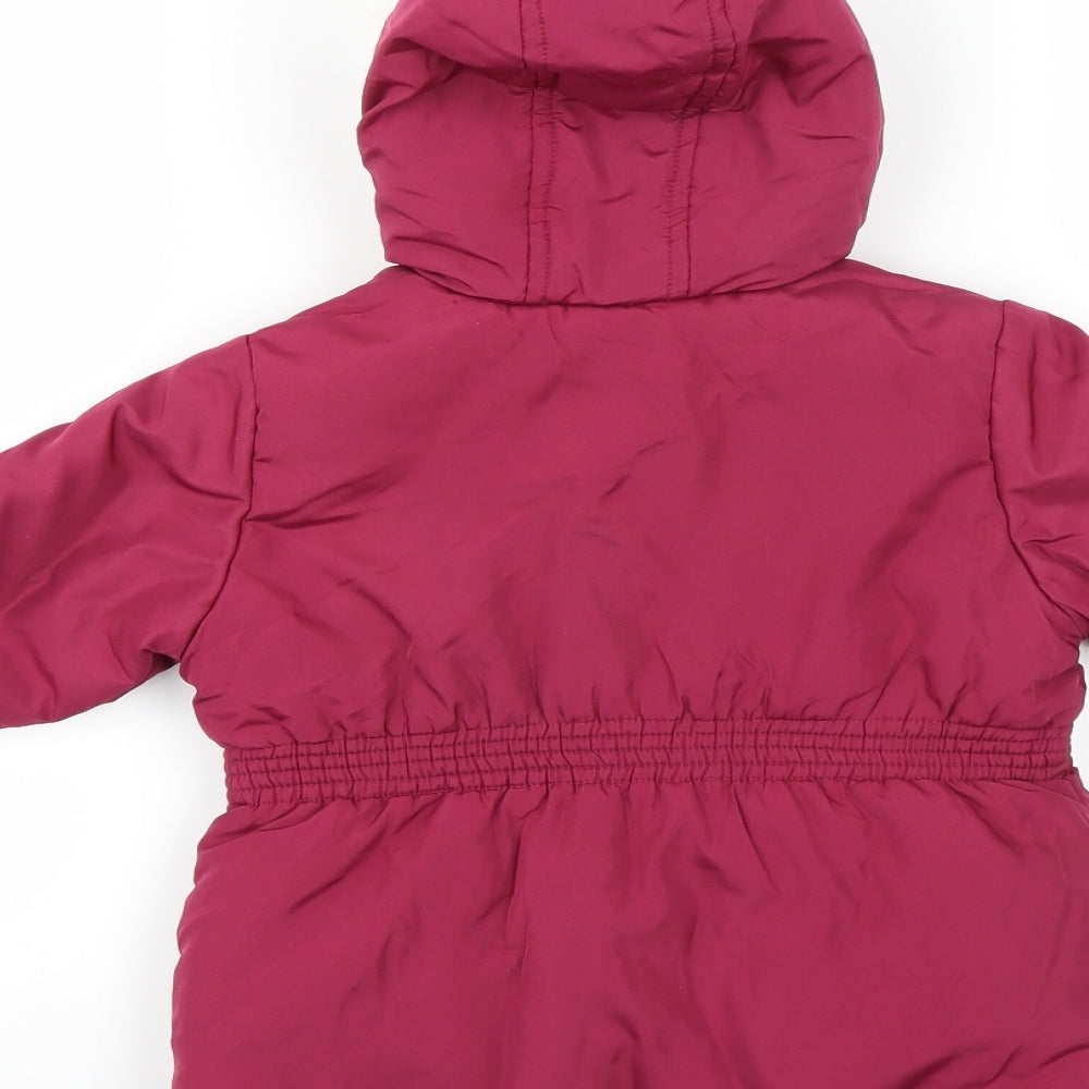 Nutmeg Girls Purple   Puffer Jacket Coat Size 2-3 Years  - peppa pig