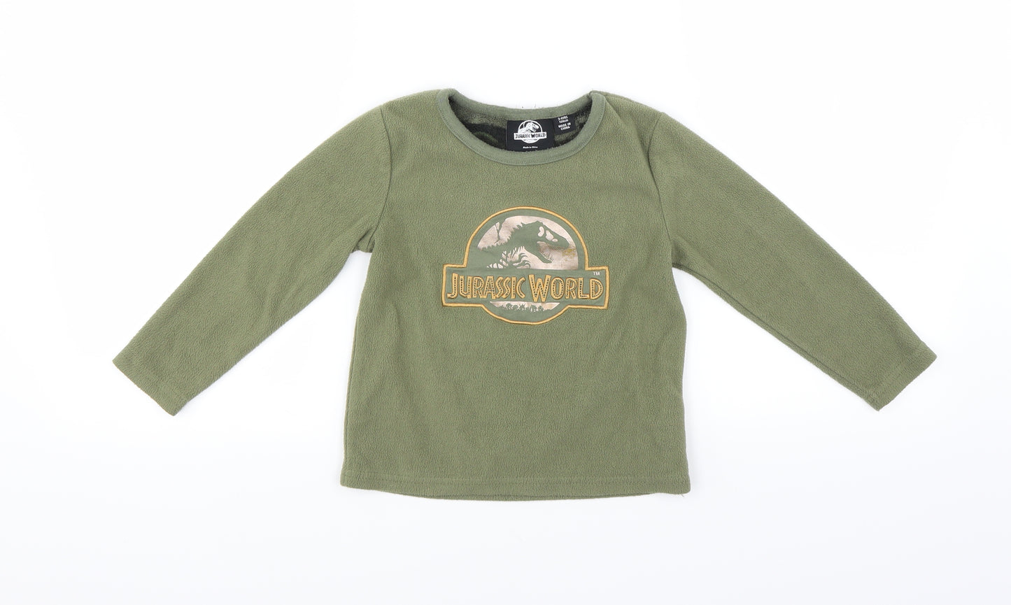 Primark Boys Green   Pullover Jumper Size 3-4 Years  - Jurassic World