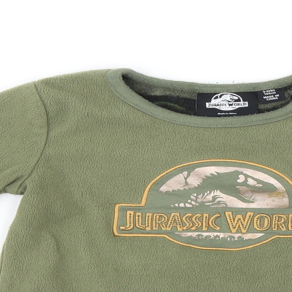 Primark Boys Green   Pullover Jumper Size 3-4 Years  - Jurassic World