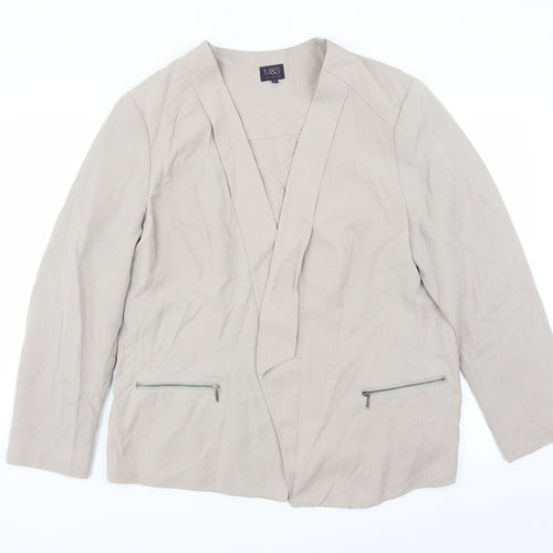 Marks and Spencer Womens Grey   Jacket Suit Jacket Size 20
