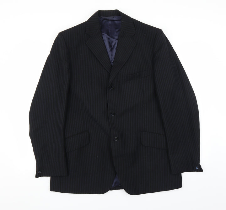 Jackson The Tailor Mens Blue Striped Jacket Suit Jacket Size 40