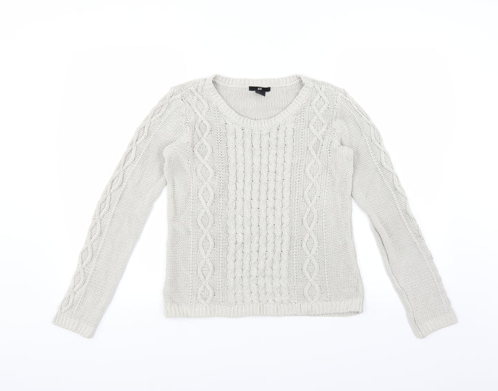 H&M Womens Grey Pullover Jumper Size S
