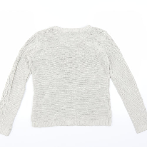 H&M Womens Grey   Pullover Jumper Size S