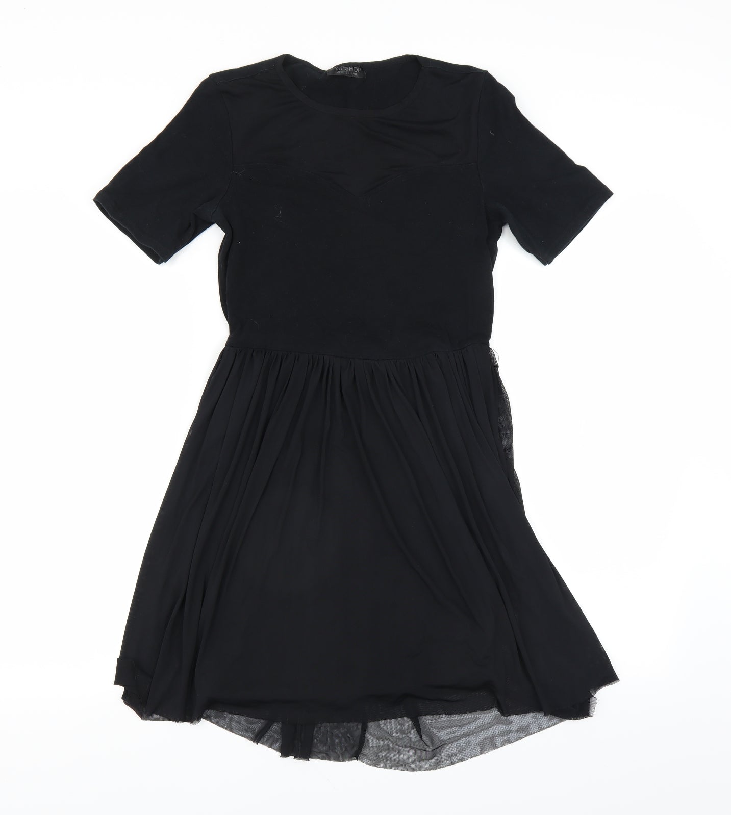 Topshop Womens Black   T-Shirt Dress  Size 8