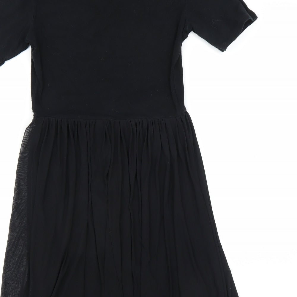 Topshop Womens Black   T-Shirt Dress  Size 8