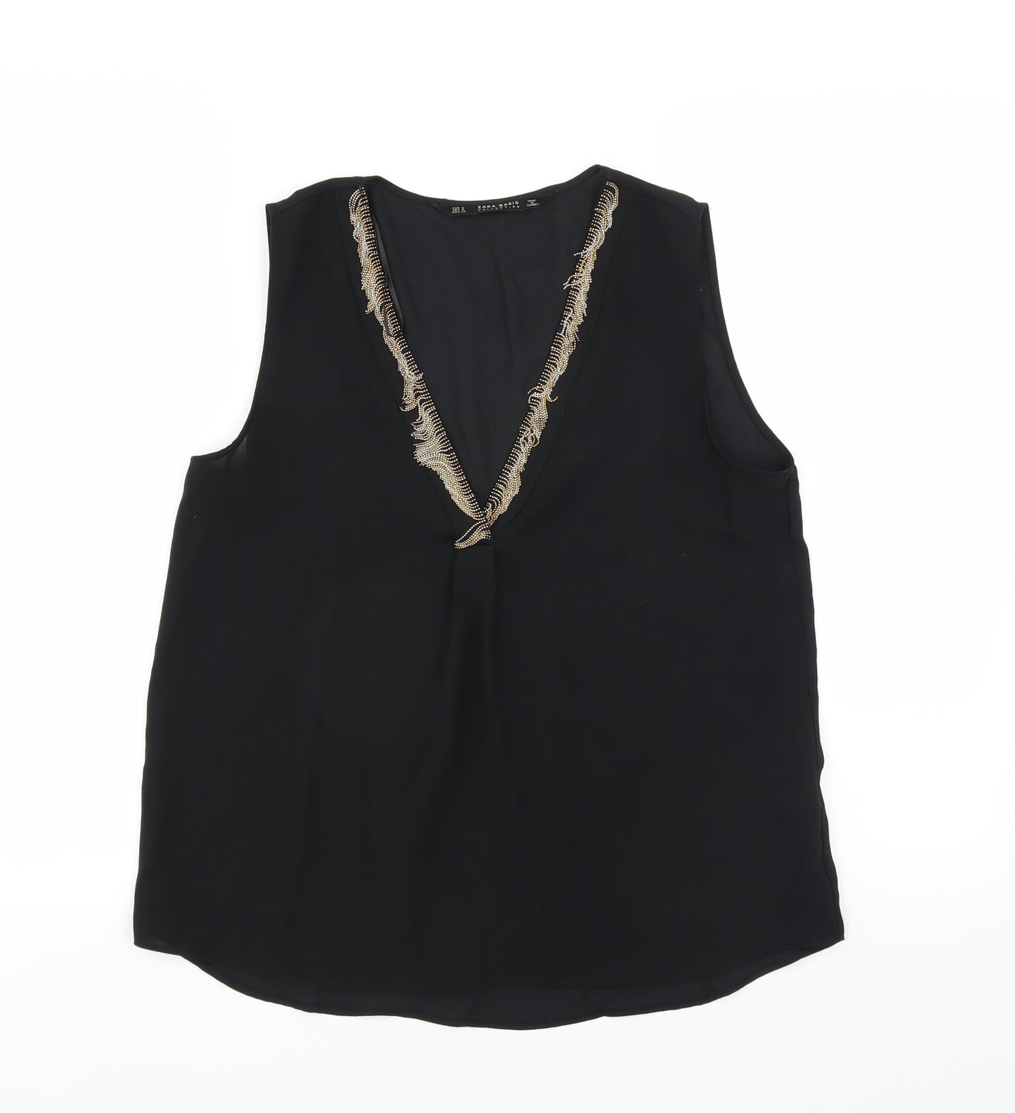 Zara Womens Black   Basic Blouse Size S