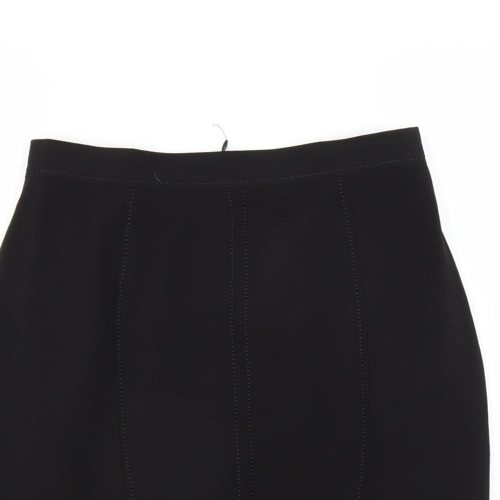 Marks and Spencer Womens Black   Straight & Pencil Skirt Size 12