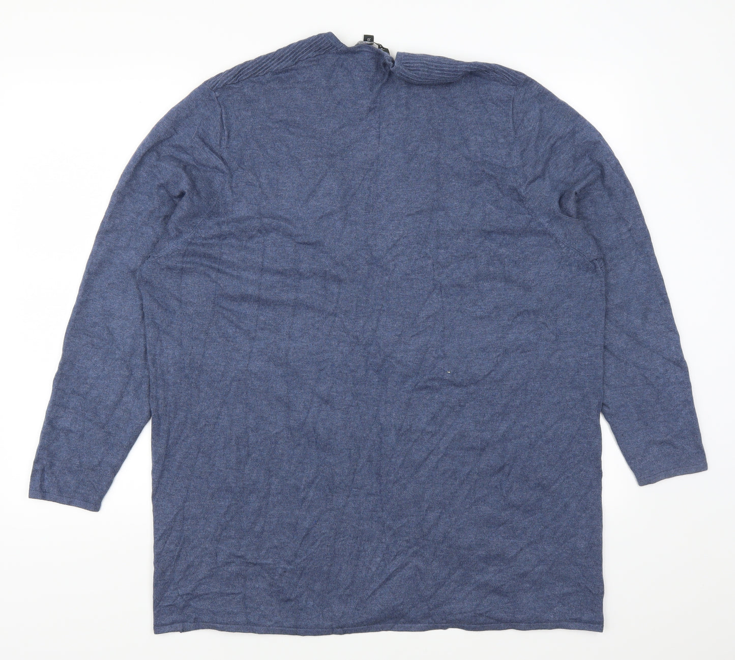 Preworn Womens Blue   Cardigan Jumper Size 20