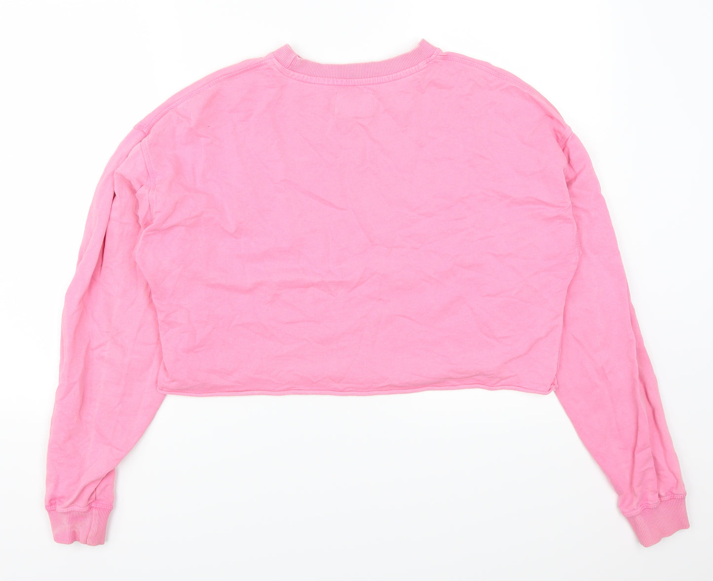 Pull & Bear Womens Pink   Pullover Sweatshirt Size S