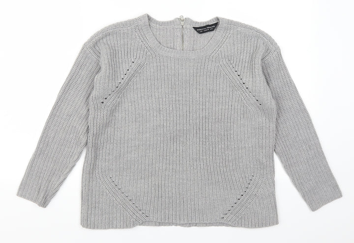 Dorothy Perkins Womens Grey Pullover Jumper Size 10
