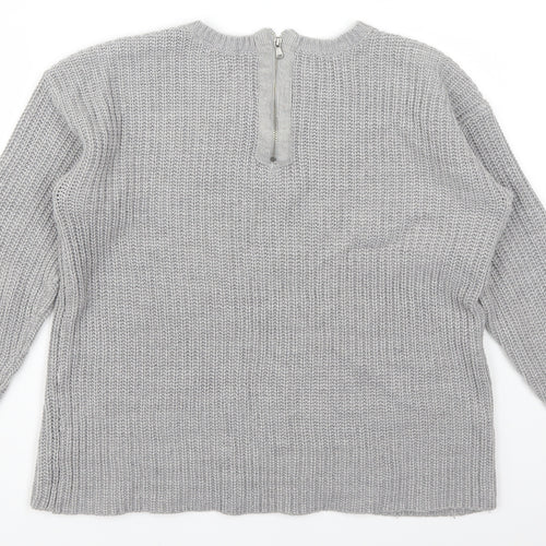 Dorothy Perkins Womens Grey   Pullover Jumper Size 10