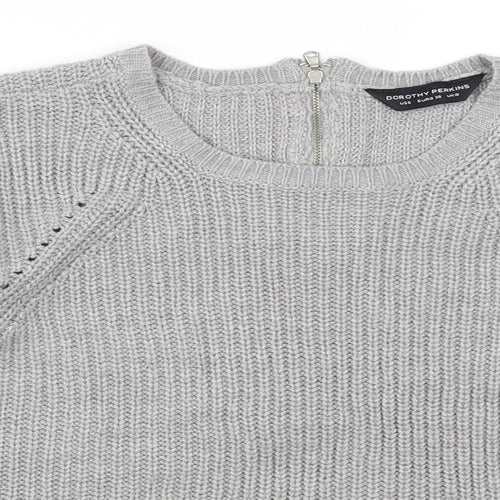 Dorothy Perkins Womens Grey   Pullover Jumper Size 10