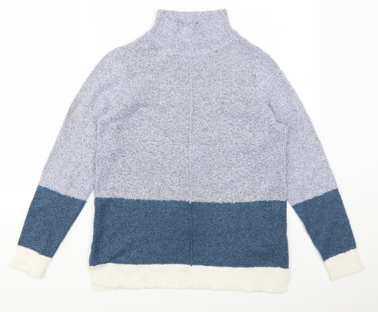 M&Co Womens Blue Striped  Pullover Jumper Size 10