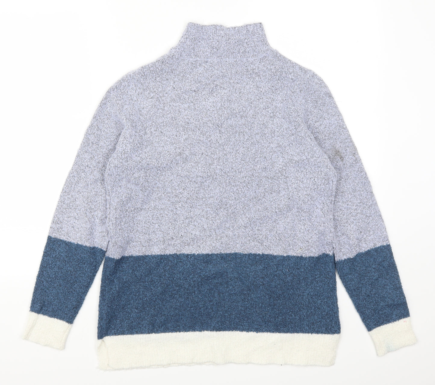 M&Co Womens Blue Striped  Pullover Jumper Size 10