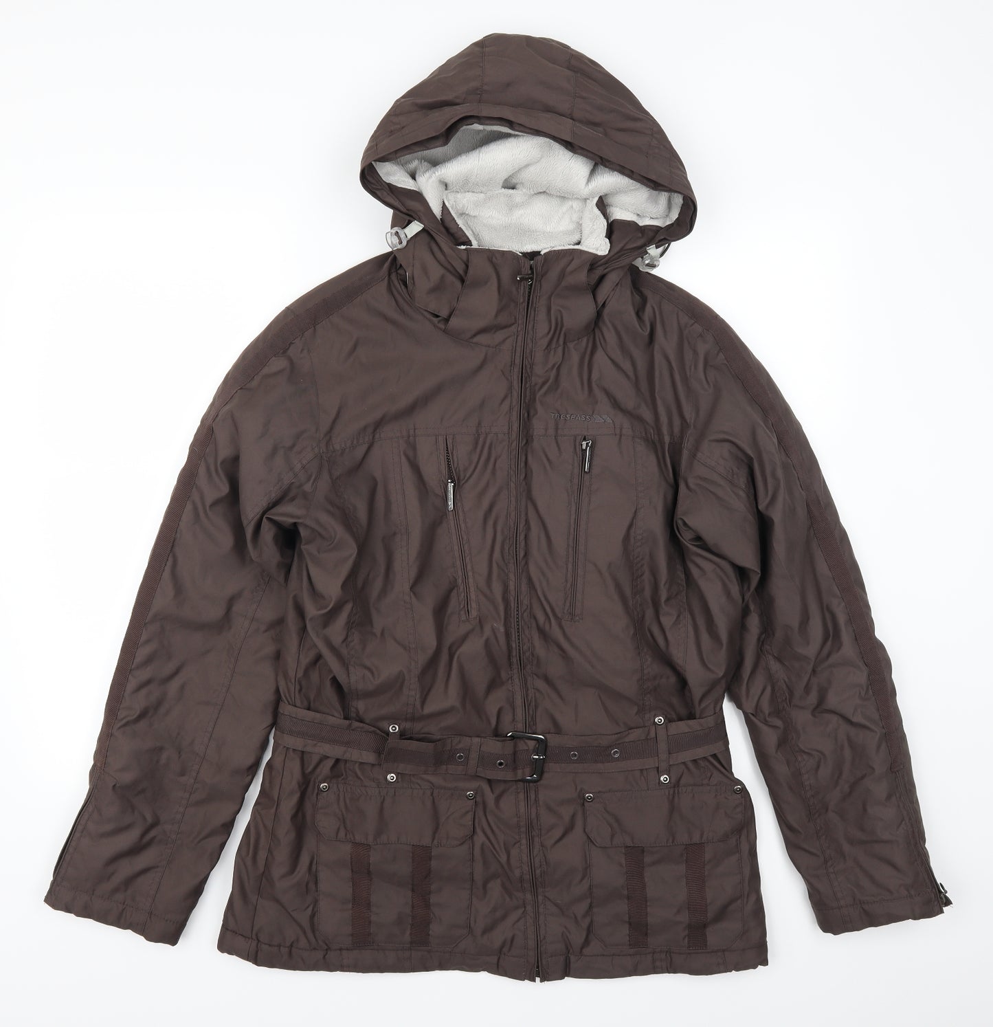 Trespass Womens Brown   Overcoat Coat Size L