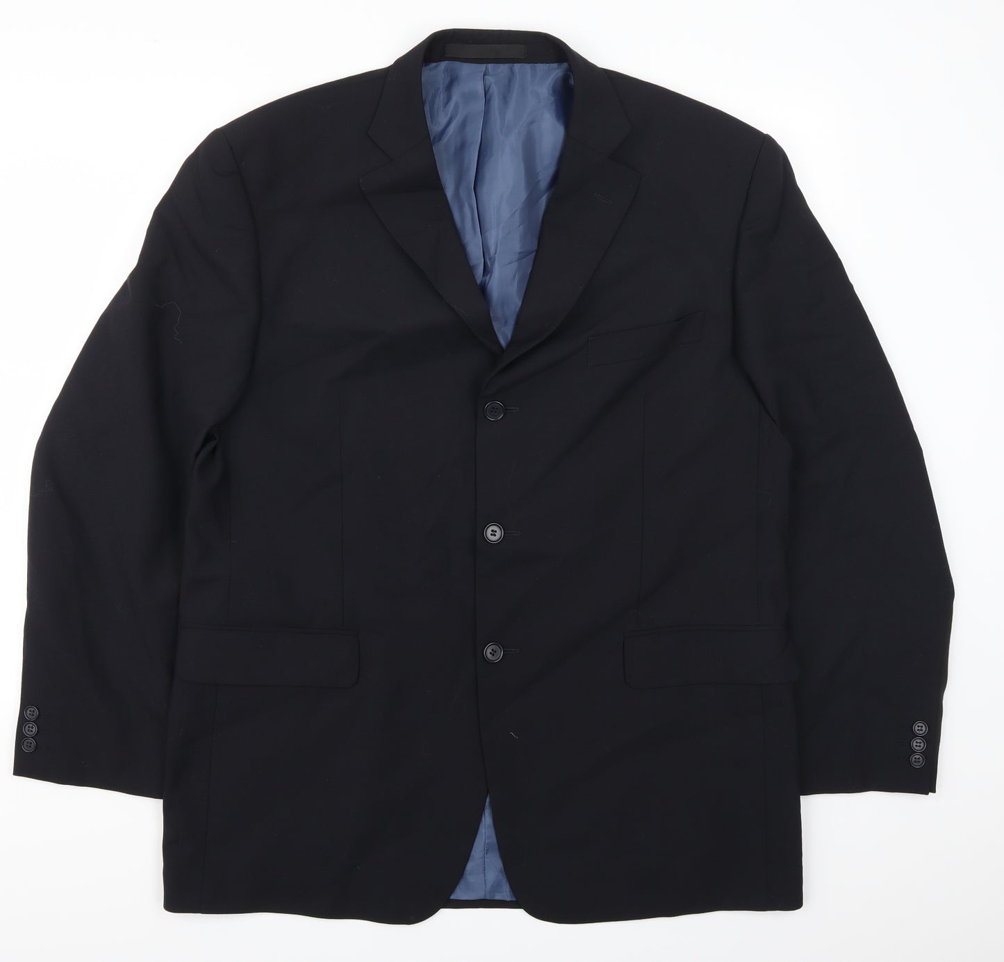 Marks and Spencer Mens Black   Jacket Suit Jacket Size 44