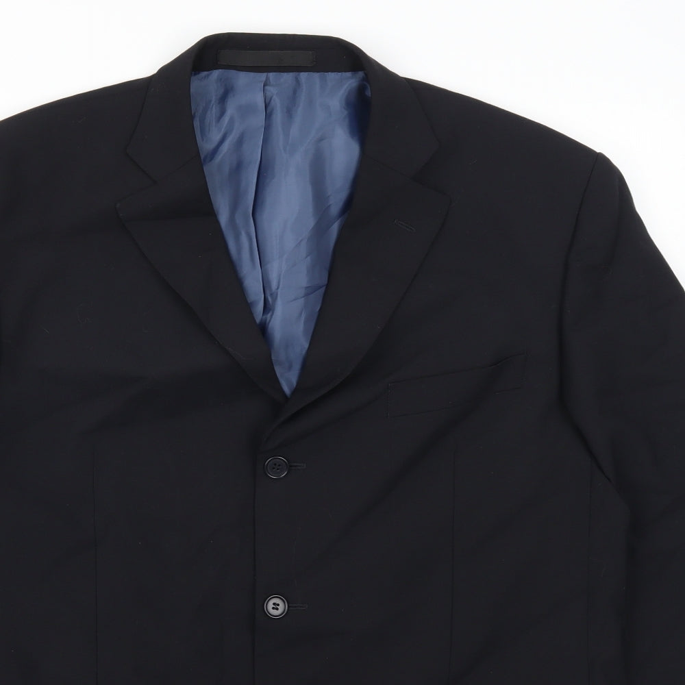 Marks and Spencer Mens Black   Jacket Suit Jacket Size 44