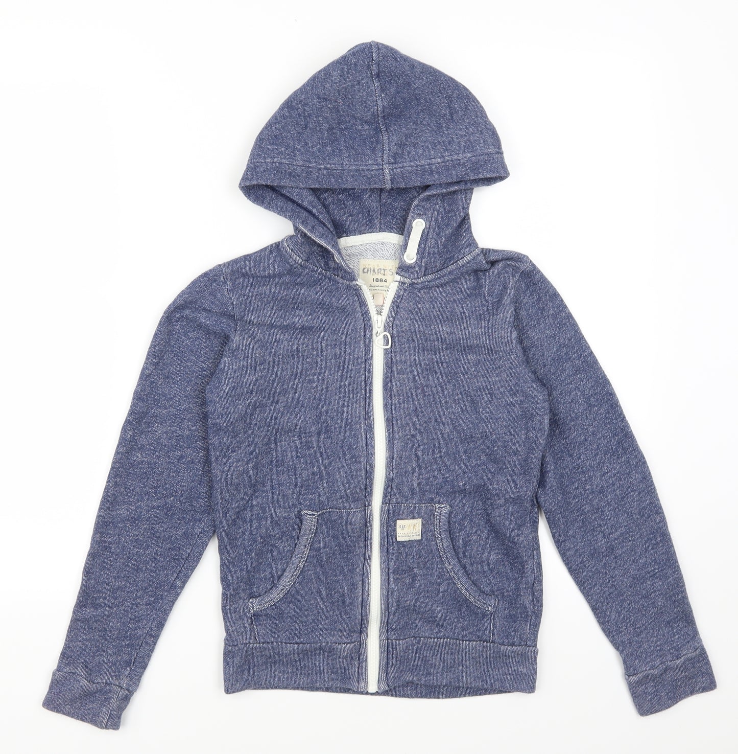 Marks and Spencer Girls Blue   Full Zip Hoodie Size 9-10 Years