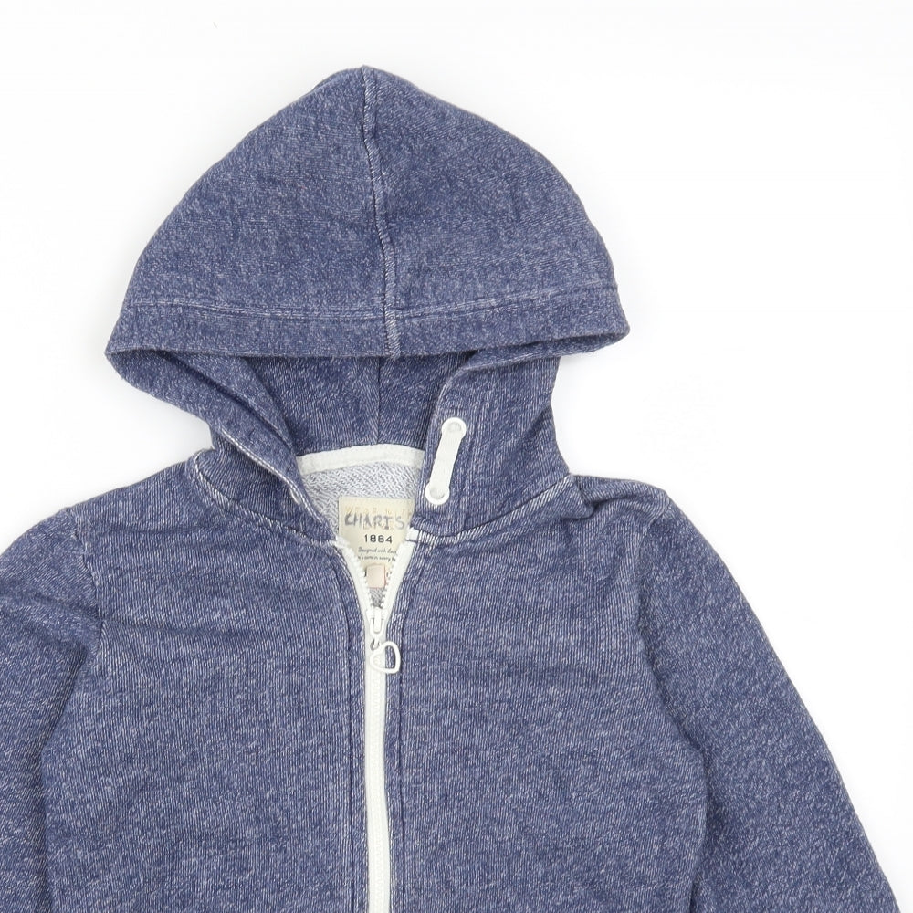 Marks and Spencer Girls Blue   Full Zip Hoodie Size 9-10 Years