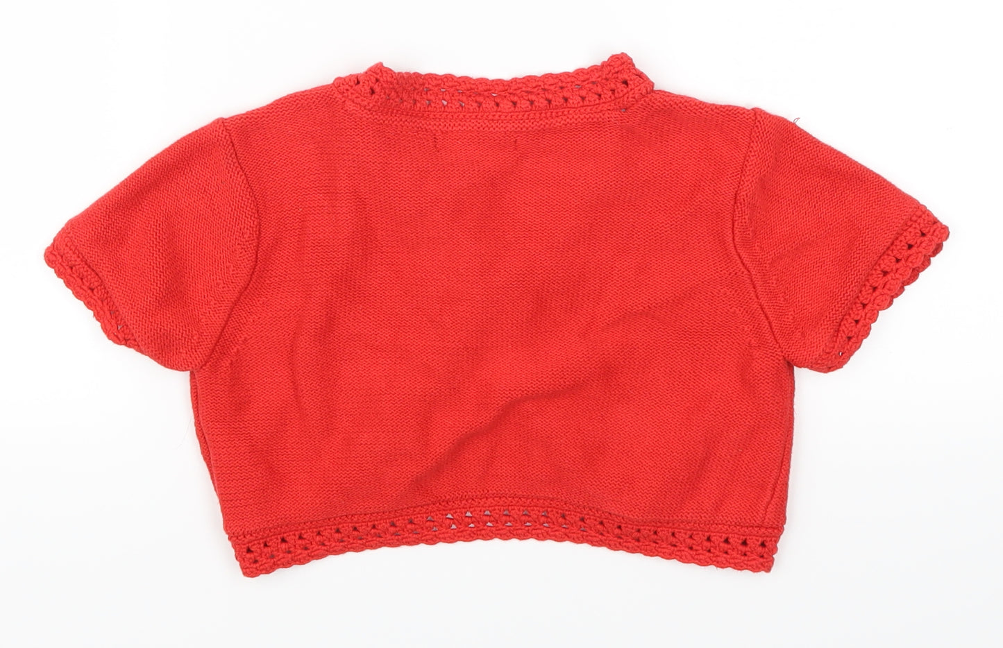 Gap Girls Red   Cardigan Jumper Size 10-11 Years