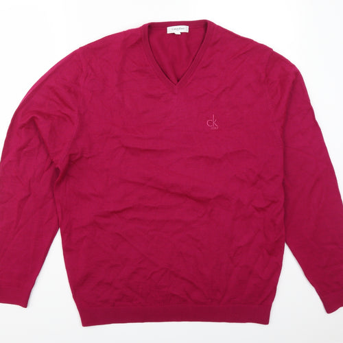 Calvin Klein Mens Pink   Pullover Jumper Size L