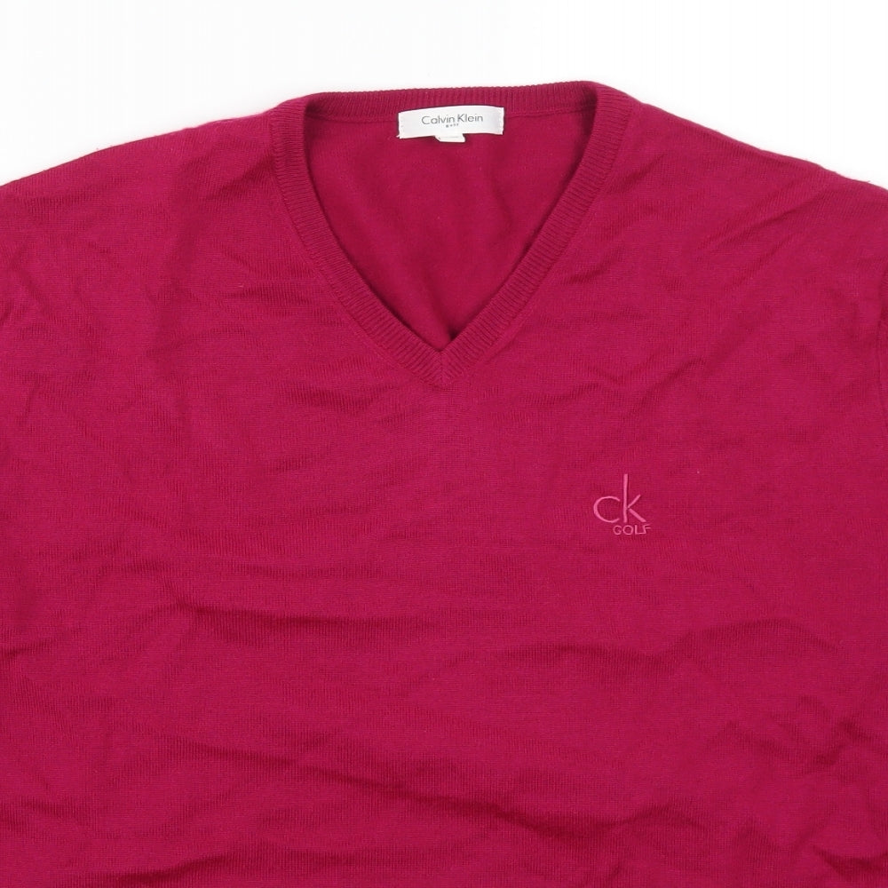 Calvin Klein Mens Pink   Pullover Jumper Size L