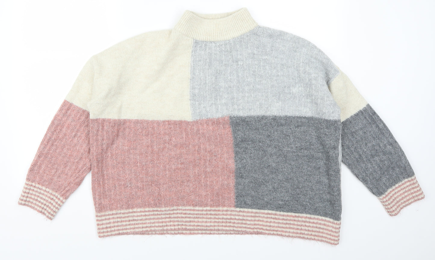 George Womens Multicoloured Striped  Pullover Jumper Size XL  - Colour Block