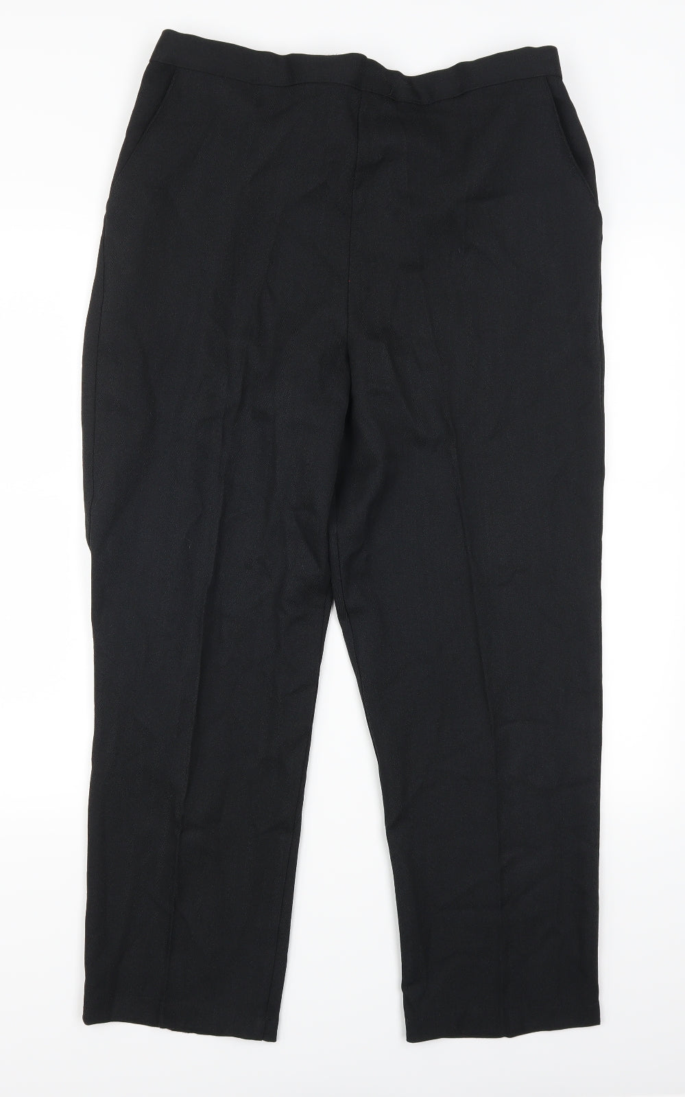 Preworn Womens Black   Trousers  Size 20 L27 in