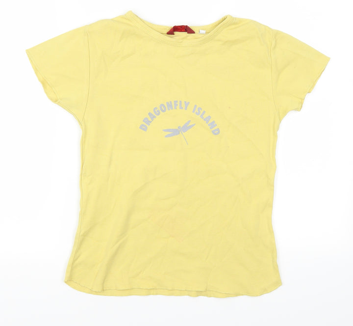 Lee Cooper Womens Yellow Basic T-Shirt Size S - Dragonfly Island