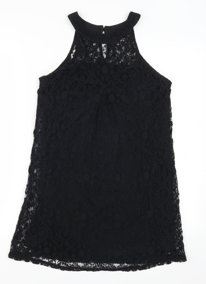 Monteau Womens Black Lace Mini Size S
