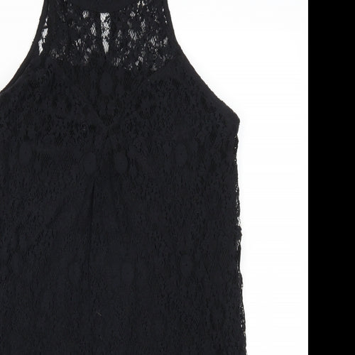Monteau Womens Black  Lace Mini  Size S