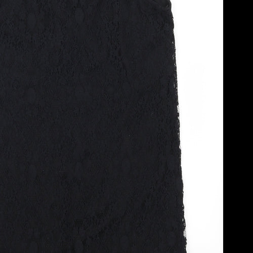 Monteau Womens Black  Lace Mini  Size S