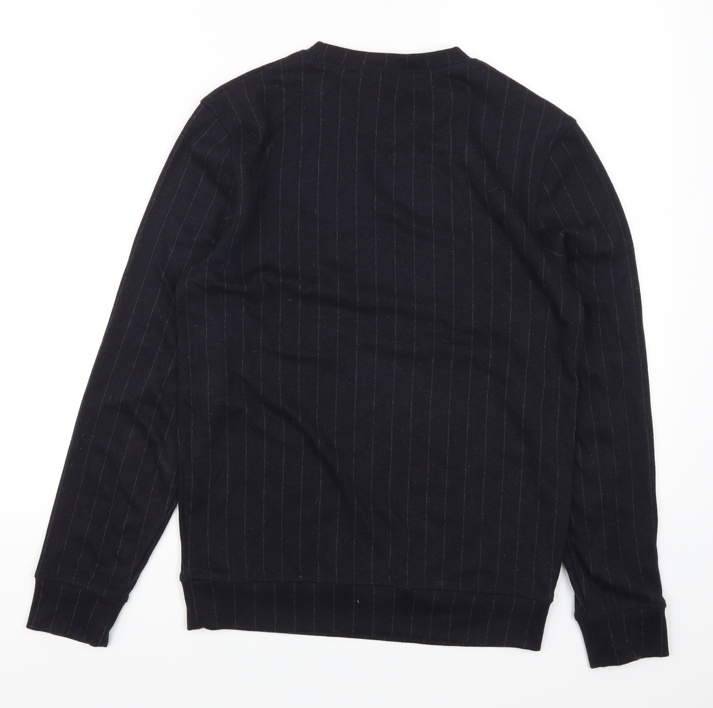 H&M Mens Blue Striped  Pullover Sweatshirt Size XS